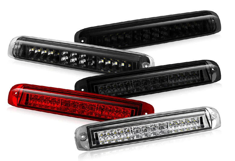 1999-2006 Silverado / Sierra LED Third Brake Light with Cargo Light - Chrome Housing Red Lens - Image 6