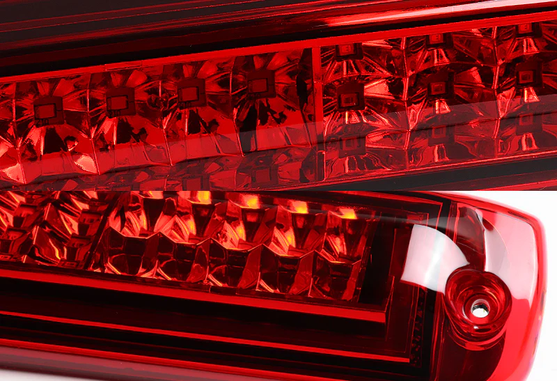 1999-2006 Chevrolet Silverado LED Third Brake Light with Cargo Light - Chrome Housing Red Lens - Image 2