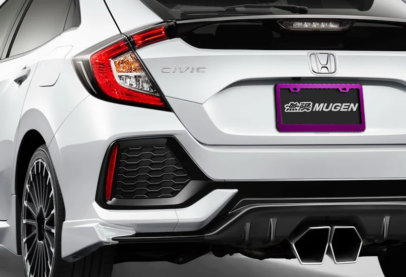 1PC Purple Aluminum Alloy License Plate Frame Cover – Front or Rear - Image 4