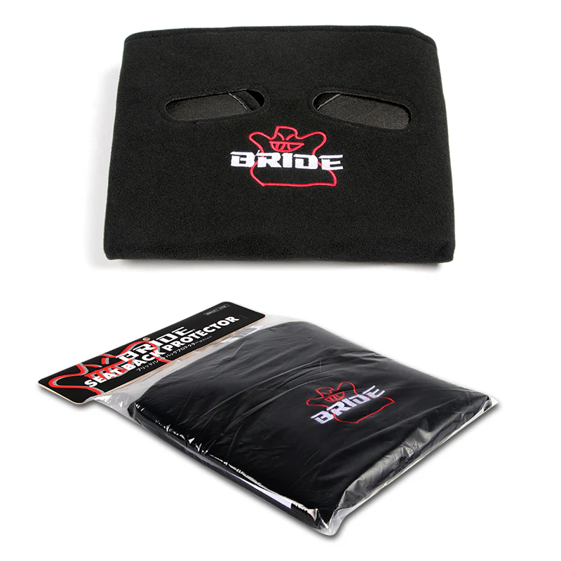 1PCS JDM Black Racing Seat Protector Cover Cotton Seat Dust Boot Bride Logo - Image 3
