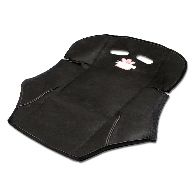 1PCS JDM Black Racing Seat Protector Cover Cotton Seat Dust Boot Bride Logo - Image 4