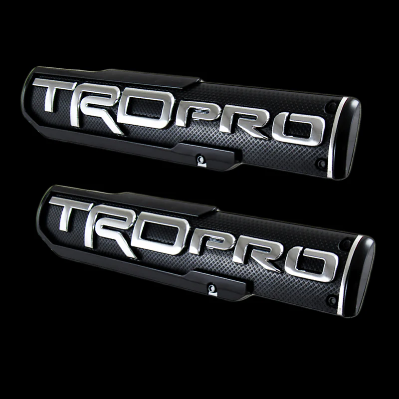 2 pcs 3D ABS Molded Nameplate TRD PRO Toyota Tacoma OEM Door Emblem Sticker Badge - Image 2