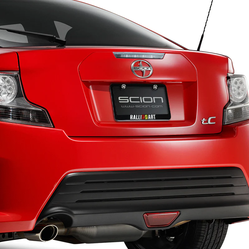 Mitsubishi Ralliart Black Stainless Steel License Plate Frame with Caps & Bolts x2 - Image 5