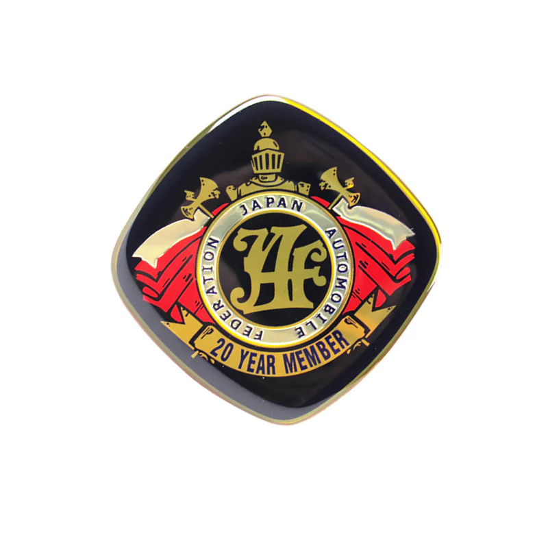 2 pcs JAF Japan Automobile Federation 20 Year Member JDM Logo Emblem Badge Decal Sticker - Image 7