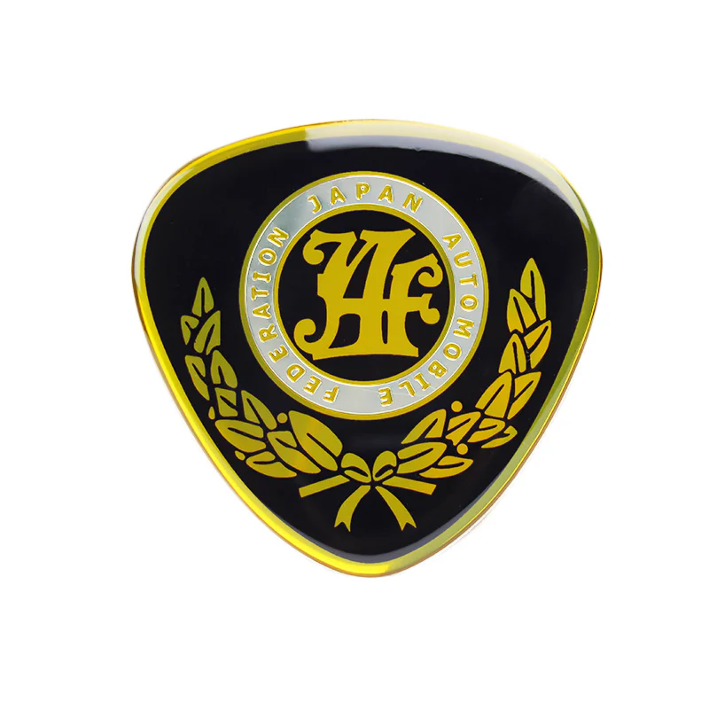 2 pcs JAF Japan Automobile Federation JDM Logo Emblem Badge Decal Sticker - Image 2