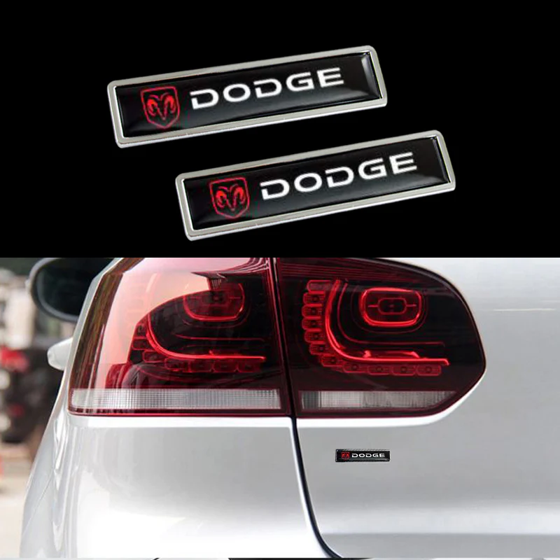 2 pcs Luxury Auto Body Fender Metal Emblem Badge Sticker Decal For DODGE RAM New - Image 2