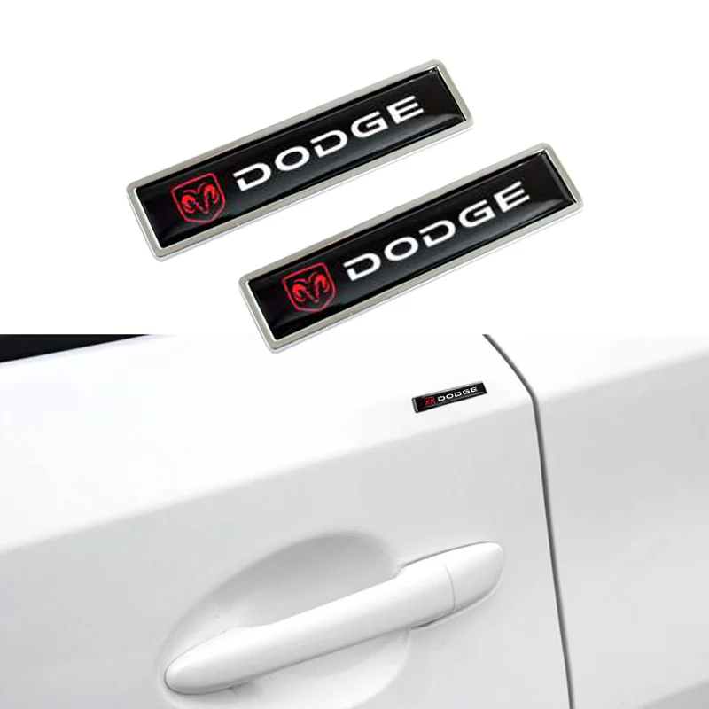 2 pcs Luxury Auto Body Fender Metal Emblem Badge Sticker Decal For DODGE RAM New - Image 4
