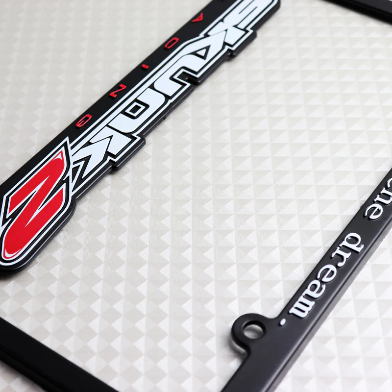 2 pcs SKUNK2 RACING "LIVE the Dream" License Plate Frame + Cap for Honda Civic Acura - Image 7