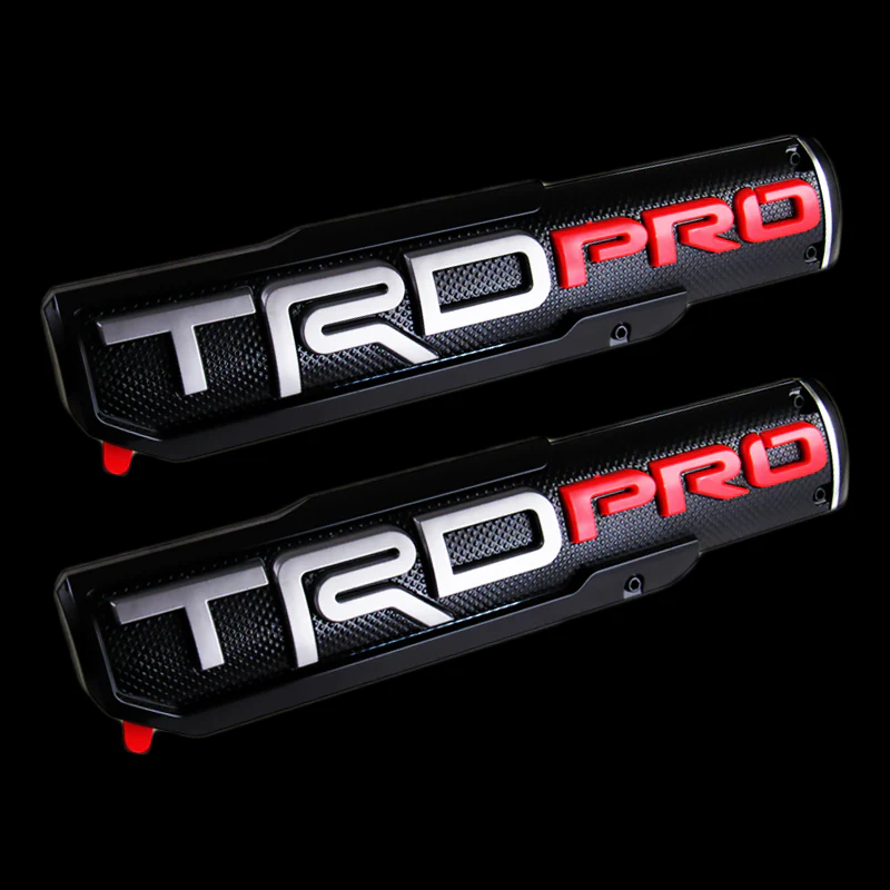2 pcs 3D ABS Molded Nameplate Toyota Tacoma OEM TRD PRO Door Emblem Sticker Badge - Image 2