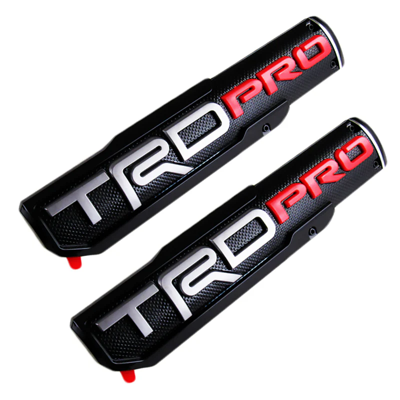 2 pcs 3D ABS Molded Nameplate Toyota Tacoma OEM TRD PRO Door Emblem Sticker Badge - Image 4