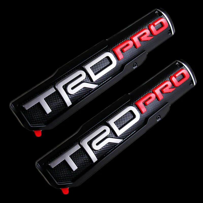 2 pcs 3D ABS Molded Nameplate Toyota Tacoma OEM TRD PRO Door Emblem Sticker Badge - Image 6