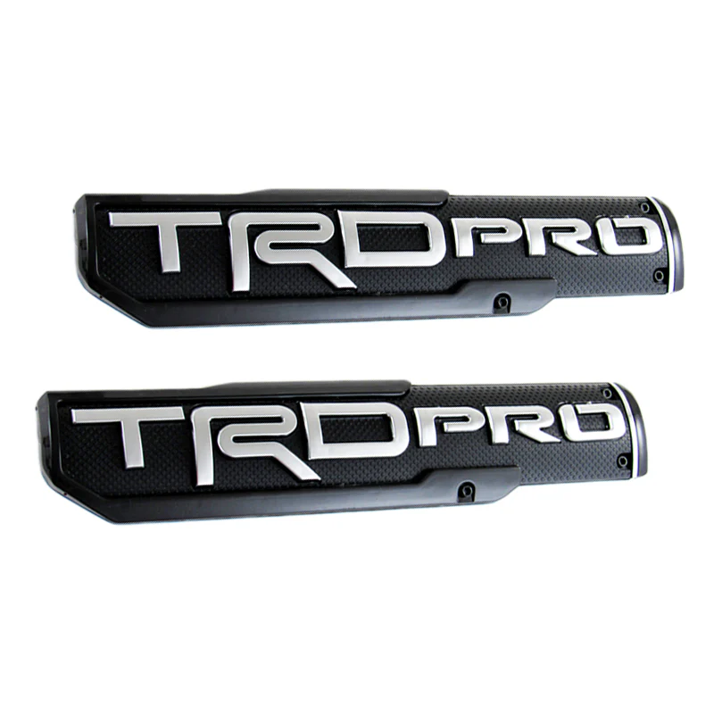 2 pcs Toyota Tacoma OEM TRD PRO 3D ABS Molded Nameplate Door Emblem Sticker Badge - Image 7