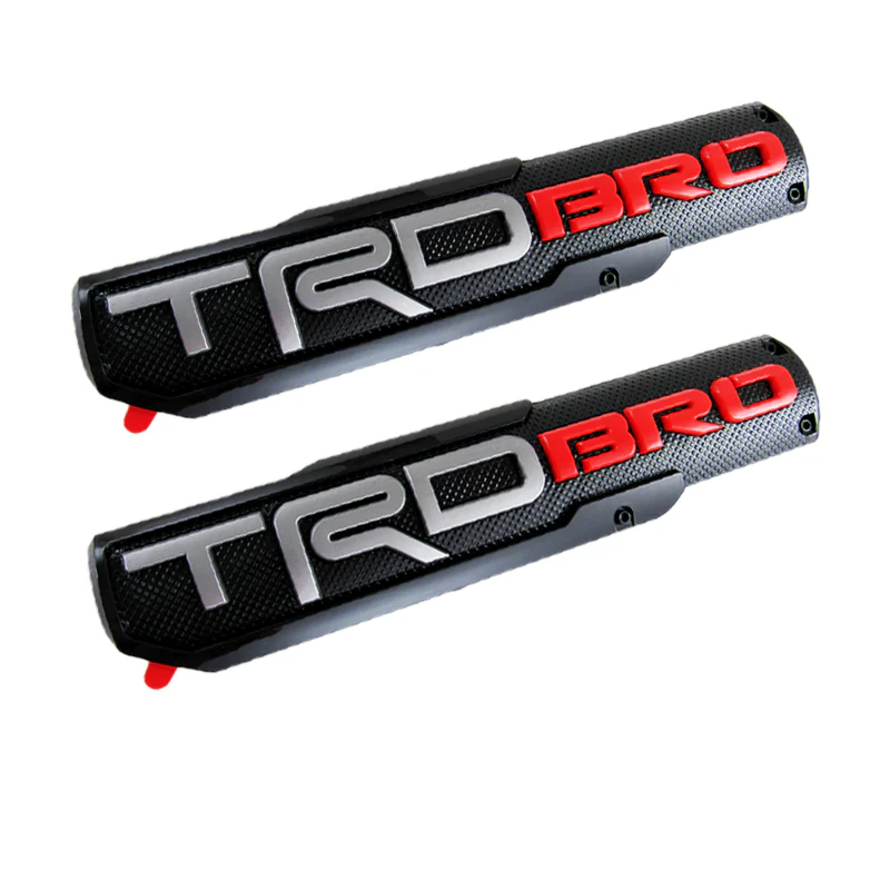 2 pcs TRD BRO 3D ABS Molded Nameplate Toyota Tacoma OEM Door Emblem Sticker Badge - Image 3