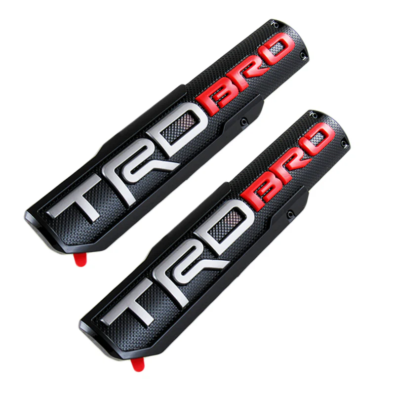 2 pcs TRD BRO 3D ABS Molded Nameplate Toyota Tacoma OEM Door Emblem Sticker Badge - Image 5