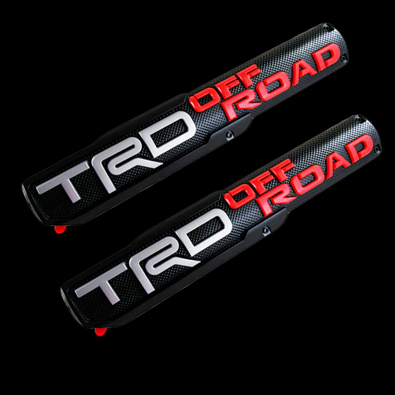 2 pcs TRD OFF ROAD 3D ABS Molded Nameplate Toyota Tacoma OEM Door Emblem Sticker Badge - Image 3