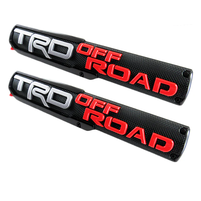 2 pcs TRD OFF ROAD 3D ABS Molded Nameplate Toyota Tacoma OEM Door Emblem Sticker Badge - Image 6