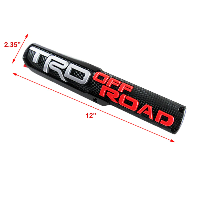 2 pcs TRD OFF ROAD 3D ABS Molded Nameplate Toyota Tacoma OEM Door Emblem Sticker Badge - Image 7