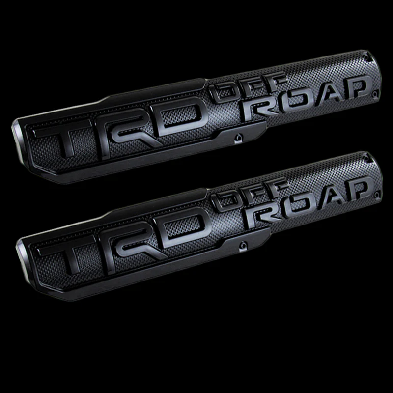 2 pcs TRD OFF ROAD Toyota Tacoma OEM 3D ABS Molded Nameplate Door Emblem Sticker Badge - Image 7
