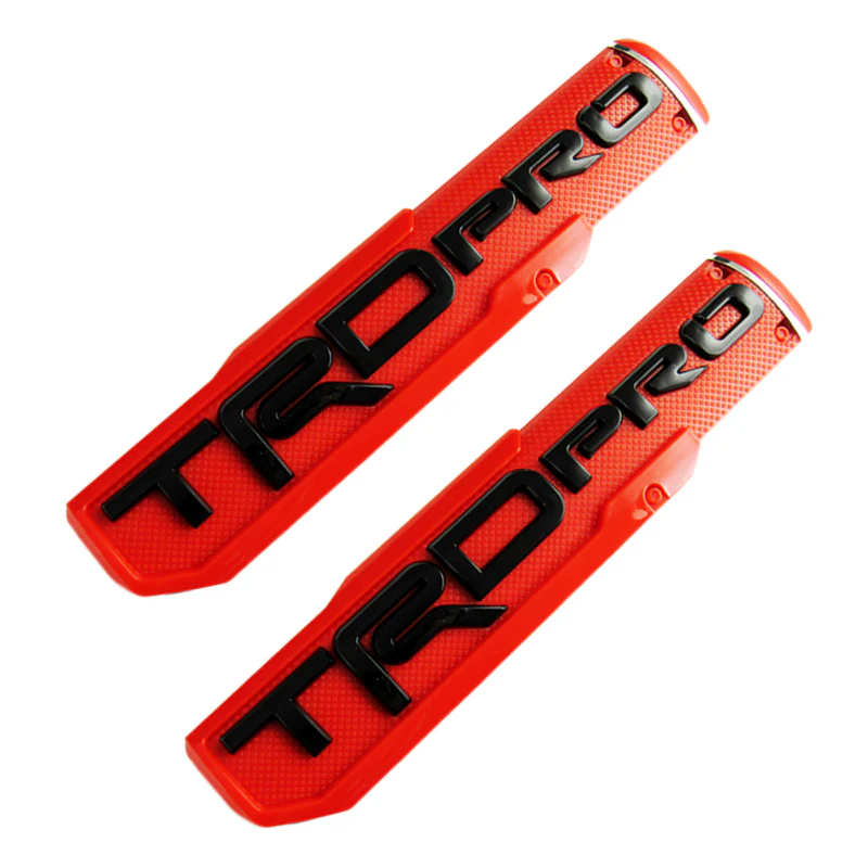 2 pcs TRD PRO 3D ABS Molded Nameplate Toyota Tacoma OEM Door Emblem Sticker Badge - Image 3
