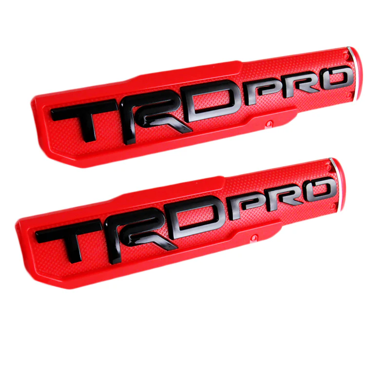 2 pcs TRD PRO 3D ABS Molded Nameplate Toyota Tacoma OEM Door Emblem Sticker Badge - Image 6