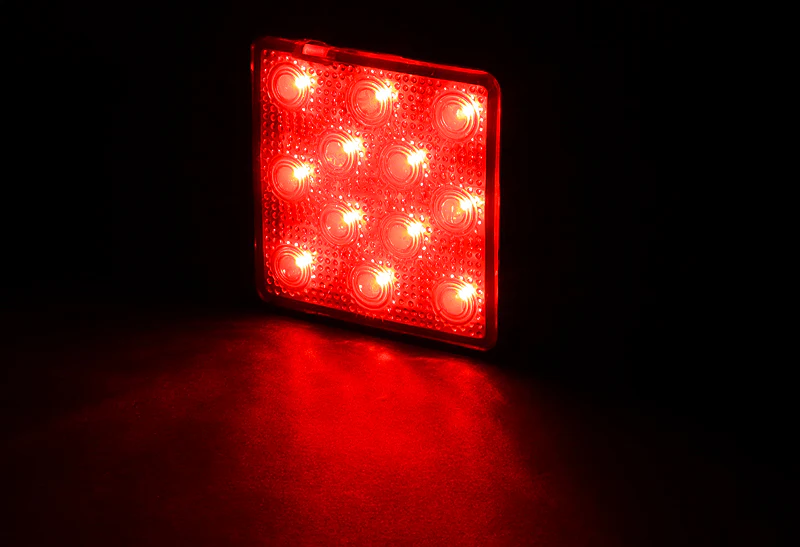 2” Trailer Hitch 12-LED Brake Light Towing Receiver Cover – Red Lens - Image 4