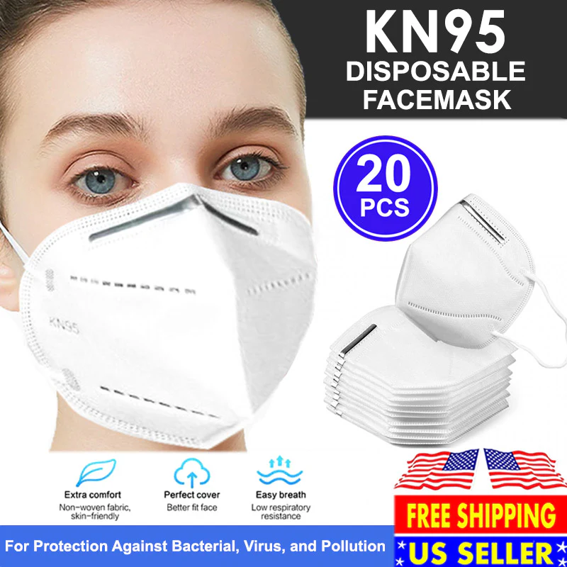 20 PCS KN95 Face Mask 5 Layers Disposable Protective Respirator Mouth Non Medical Cover (New with Box) - Image 7