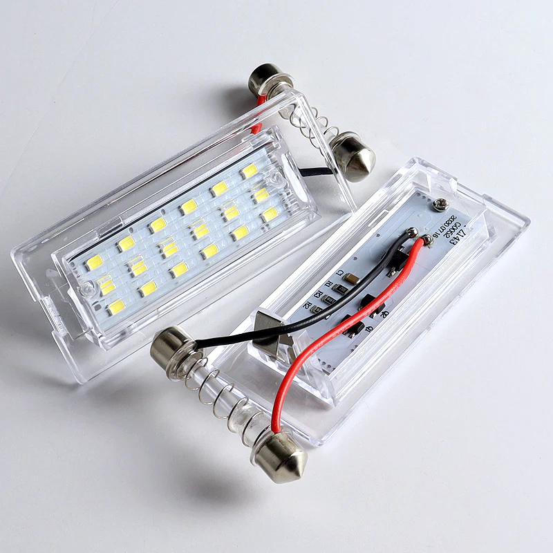 2000-2006 BMW X5 E53 Bright White 18-SMD 6000K LED License Plate Lights (2pcs) - Image 2