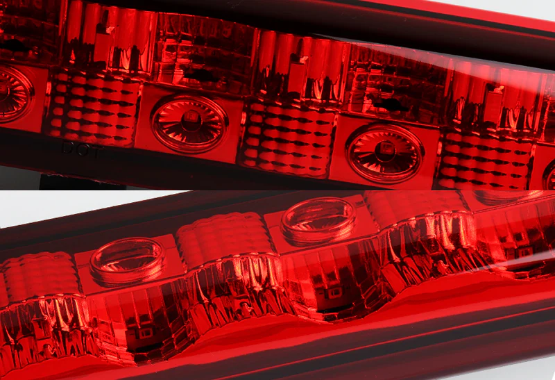 2000-2006 GMC Yukon XL 1500 2500 LED 3RD Brake Light Rear Stop Lamp - Chrome Housing Red Lens - Image 2