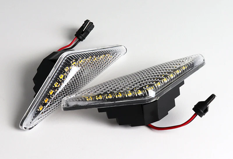 2000-2006 Ford Mondeo MK3 White LED Turn Signal Front Side Marker Lights -Clear Lens - Image 3