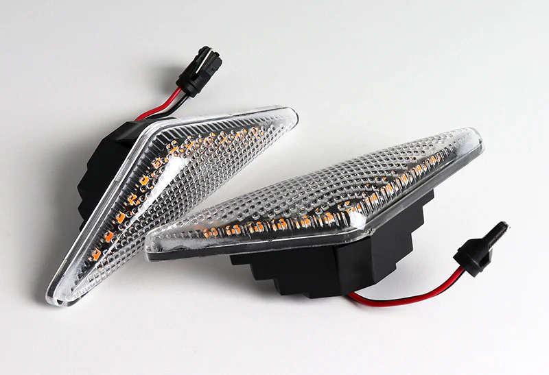 2000-2006 Ford Mondeo MK3 Amber LED Turn Signal Front Side Marker Lights -Clear Lens - Image 3