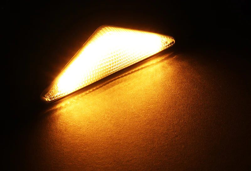 2000-2006 Ford Mondeo MK3 Amber LED Turn Signal Front Side Marker Lights -Clear Lens - Image 4