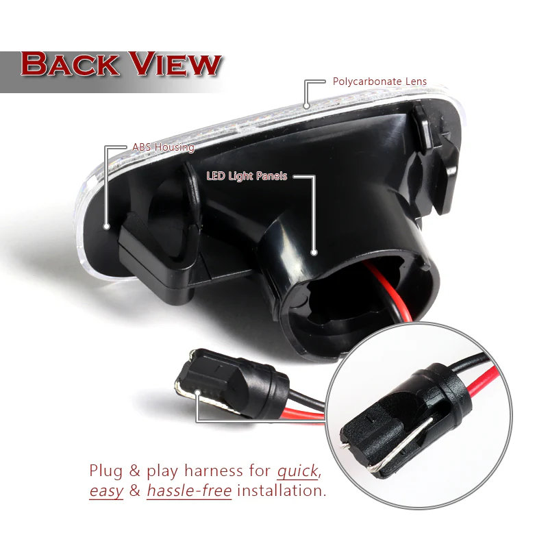 2001-2005 Lexus IS300 Sequential Amber LED Signal Side Marker Lights -Clear Lens - Image 3