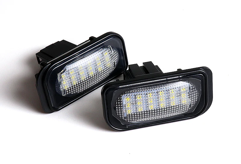 2001–2007 Mercedes-Benz C230 C240 C280 C350 Sedan / 4-Door White 18-SMD LED License Plate Lights (2pcs) - Image 3