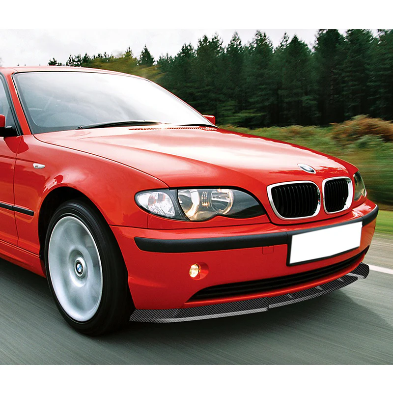 2002-2005 BMW 3-Series E46 Sedan Carbon Style 3-Piece Front Bumper Body Spoiler Splitter Lip Kit with Free Gift - Image 7