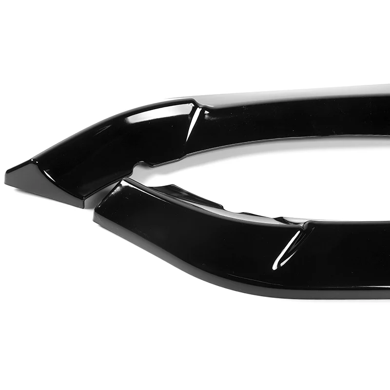 2002-2005 BMW 3-Series E46 Sedan Painted Black 3-Piece Front Bumper Body Spoiler Splitter Lip Kit - Image 2