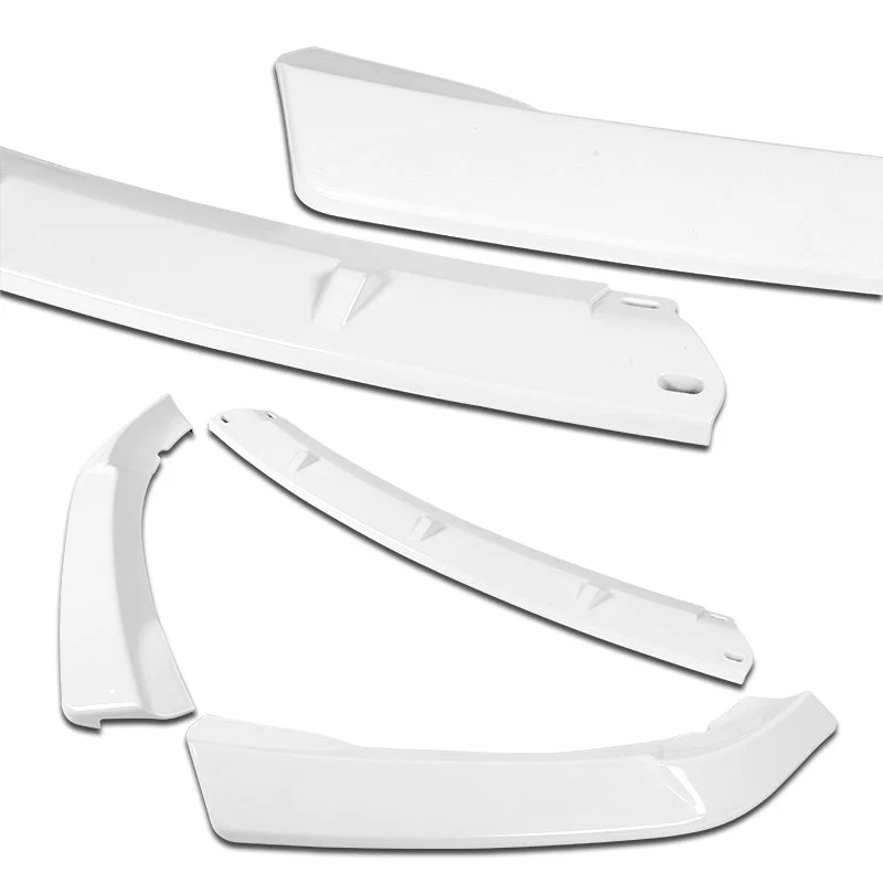 2002-2005 BMW 3-Series E46 Sedan Painted White 3-Piece Front Bumper Body Spoiler Splitter Lip Kit with Free Gift - Image 2
