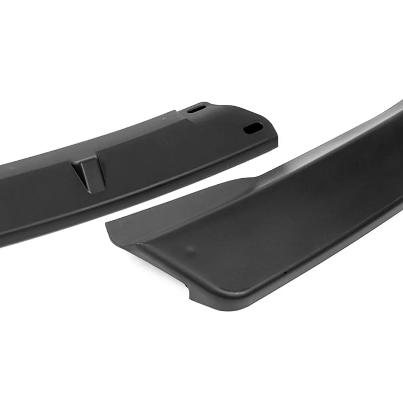 2002-2005 BMW 3-Series E46 Sedan Unpainted Matte Black 3-Piece Front Bumper Body Spoiler Splitter Lip Kit with Free Gift - Image 7