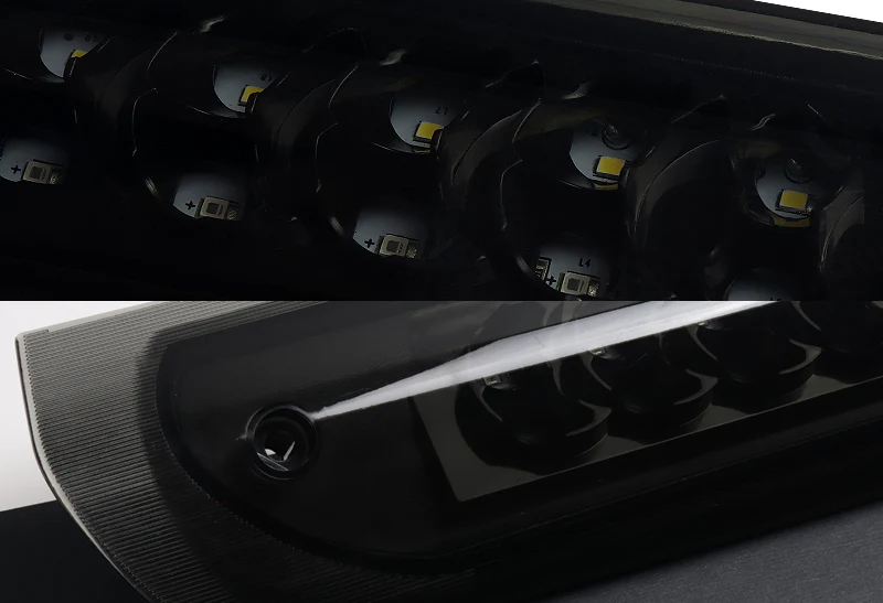 2002-2009 Dodge Ram 1500 / 2500 / 3500 LED Third Brake Light with Cargo Light - Black Housing Smoked Lens - Image 2