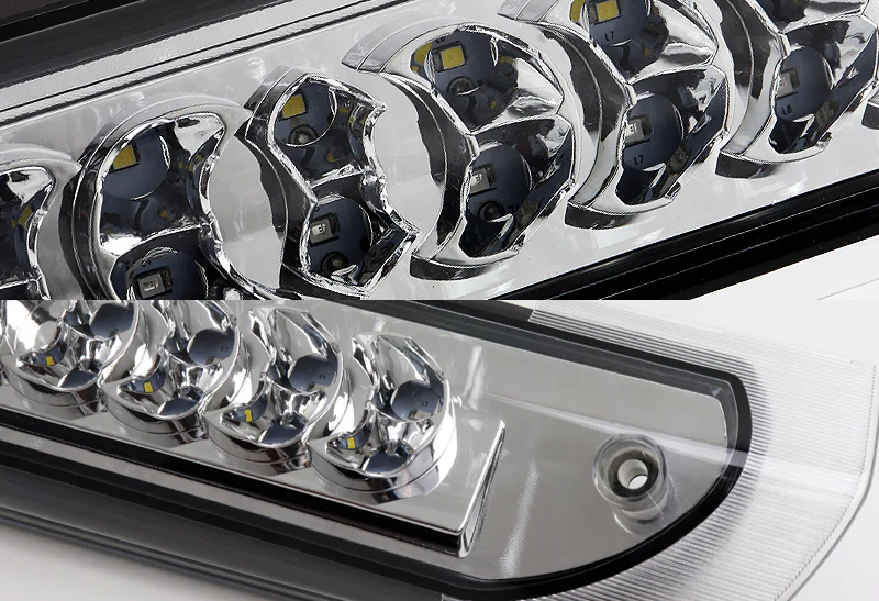 2002-2009 Dodge Ram 1500 / 2500 / 3500 LED Third Brake Light with Cargo Light - Chrome Housing Clear Lens - Image 2