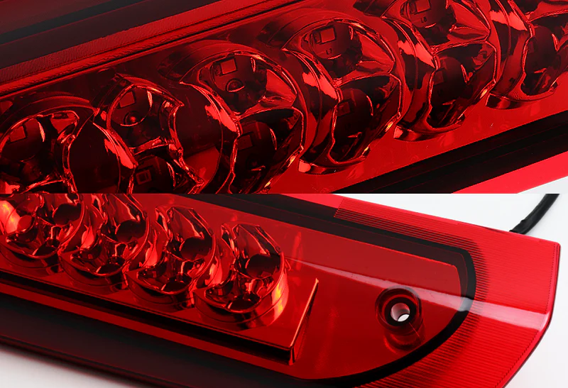 2002-2009 Dodge Ram 1500 / 2500 / 3500 LED Third Brake Light with Cargo Light - Chrome Housing Red Lens - Image 2