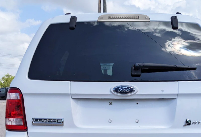 2008-2012 Ford Escape LED 3RD Brake Light Rear Stop Lamp - Chrome Housing Clear Lens - Image 5