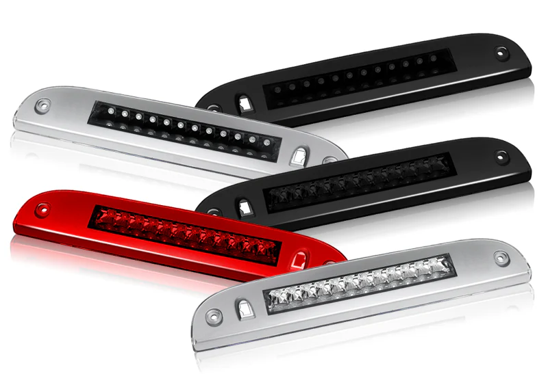 2008-2012 Ford Escape LED 3RD Brake Light Rear Stop Lamp - Chrome Housing Clear Lens - Image 6