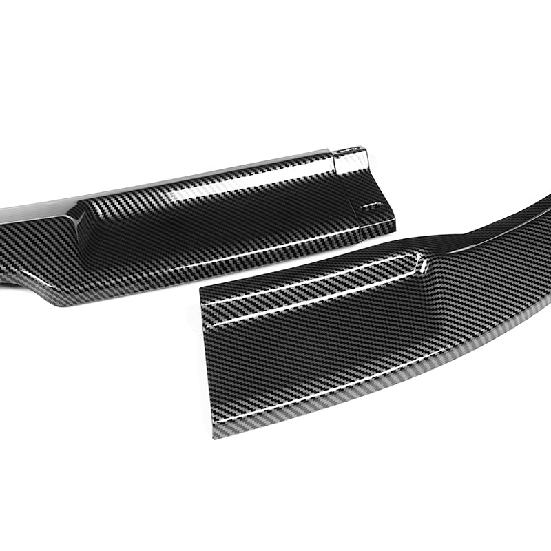 2003-2007 Infiniti G35 Coupe GT-Style Carbon Look 3-Piece Front Bumper Body Spoiler Splitter Lip Kit - Image 3