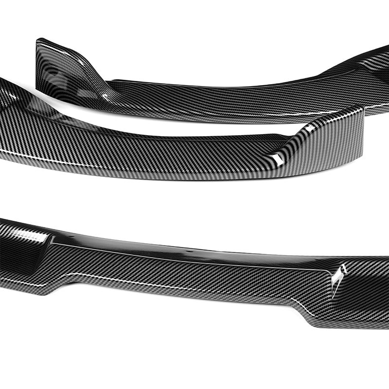 2003-2007 Infiniti G35 Coupe GT-Style Carbon Look 3-Piece Front Bumper Body Spoiler Splitter Lip Kit - Image 7