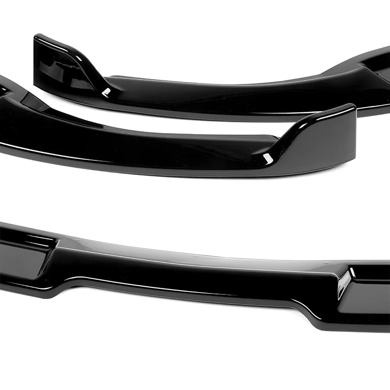 2003-2007 Infiniti G35 Coupe GT-Style Painted Black 3-Piece Front Bumper Body Spoiler Splitter Lip Kit - Image 4