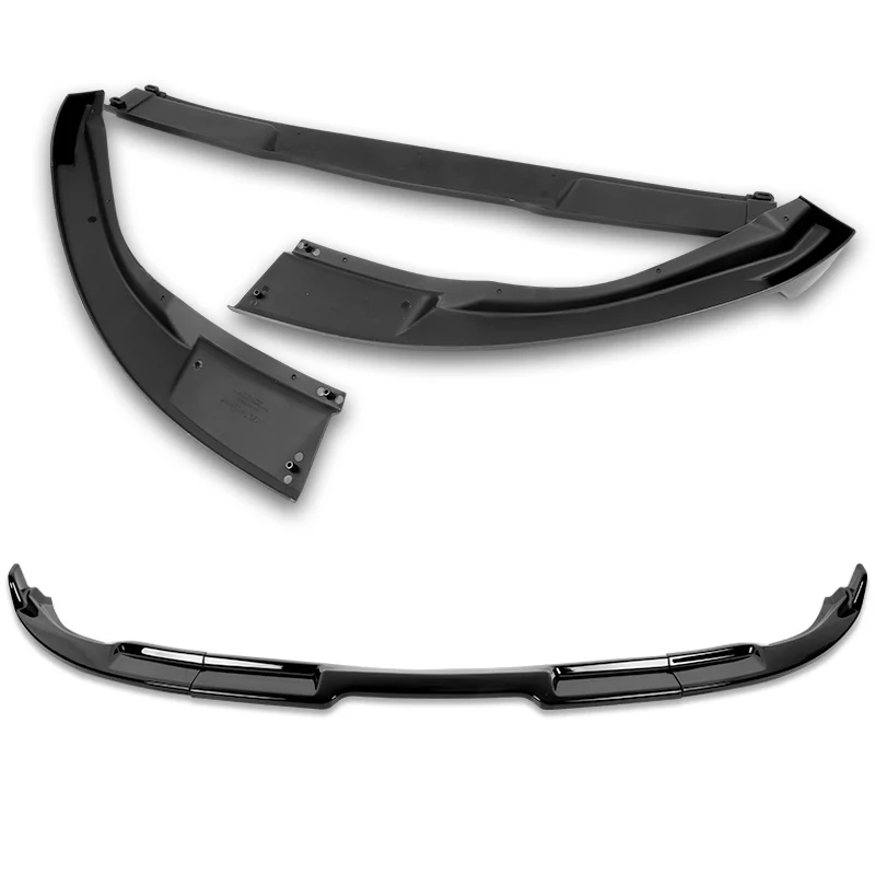 2003-2007 Infiniti G35 Coupe GT-Style Painted Black 3-Piece Front Bumper Body Spoiler Splitter Lip Kit - Image 6