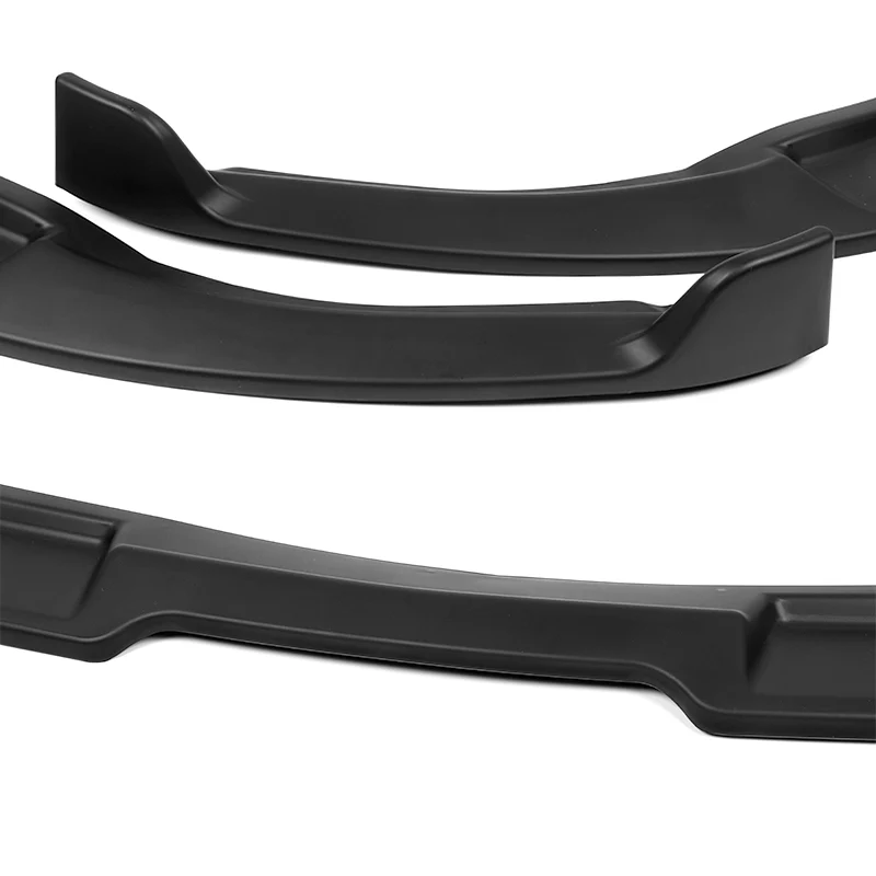 2003-2007 Infiniti G35 Coupe GT-Style Unpainted Matte Black 3-Piece Front Bumper Body Spoiler Splitter Lip Kit - Image 7
