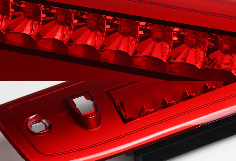 2003-2016 Ford Expedition LED 3RD Brake Light Rear Stop Lamp - Chrome Housing Red Lens - Image 2