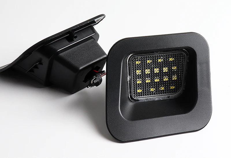 2003-2018 Dodge Ram 1500 / 2500 / 3500 White 18-SMD LED License Plate Lights (2pcs) - Image 3