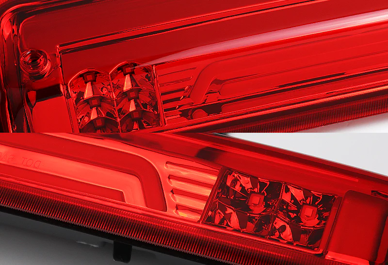 2004-2008 Ford F150 F-150 LED Third Brake Light with Cargo Light - Chrome Housing Red Lens - Image 2